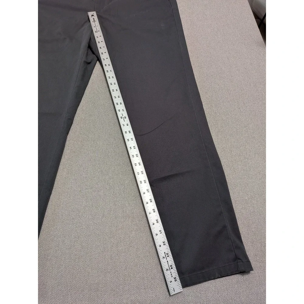 Charles Tyrwhitt Men's Gray Pants 40x34 Slim Fit Non-Iron Stretch Cotton Office